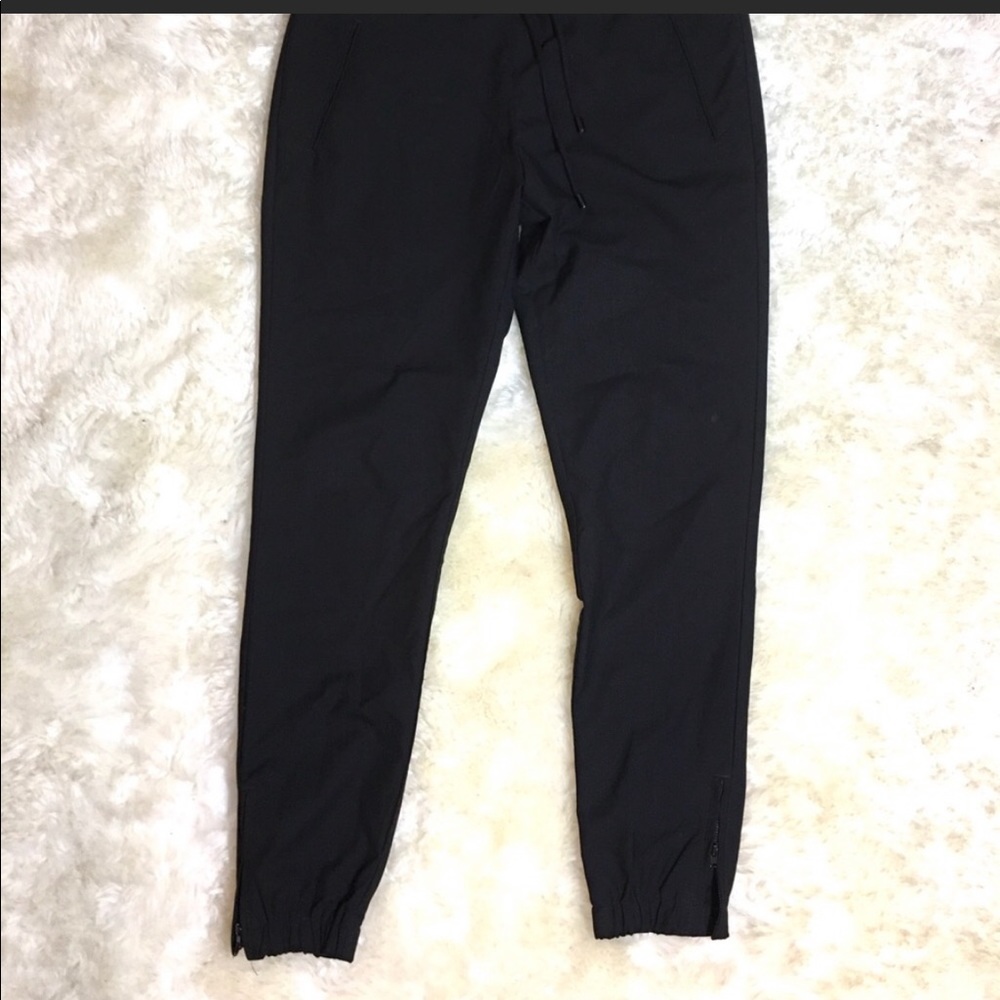 Zara Man Black Tag Stretch Joggers w/ Zip